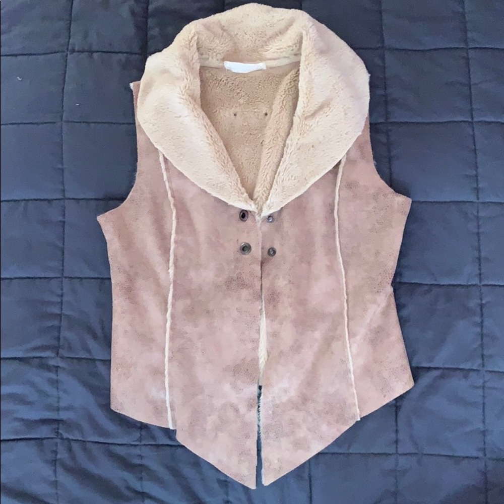 FRED SABATIER Snakeskin print cream/tan vest